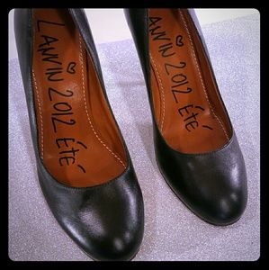 Lanvin 2012 ETE Black Leather Classic Pumps